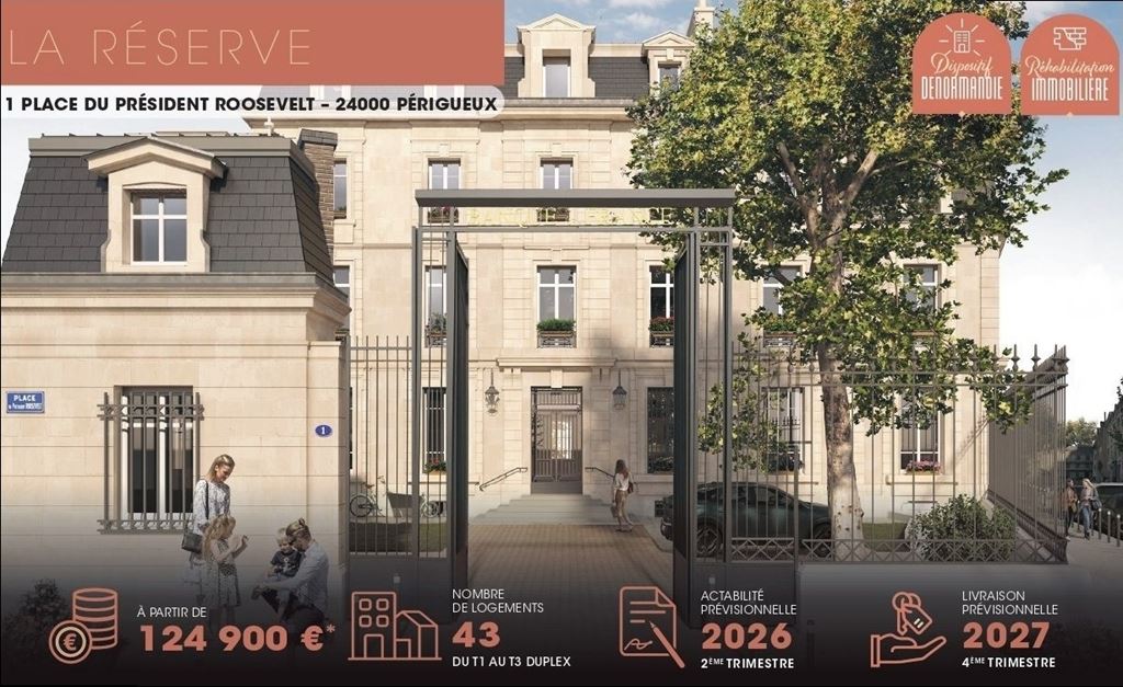 Appartement Appartement PERIGUEUX 124900€ DINO OLGIATI IMMOBILIER