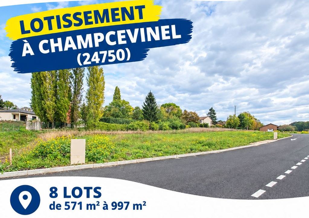 Terrain CHAMPCEVINEL 53500€ DINO OLGIATI IMMOBILIER